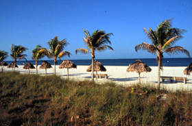 Chickee Huts at Residents Beach Marco Island Florida